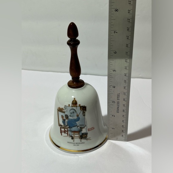 Norman Rockwell 1894-1978 " Triple Self Portrait" The Danbury Mint 1979 Germany - Picture 9 of 10